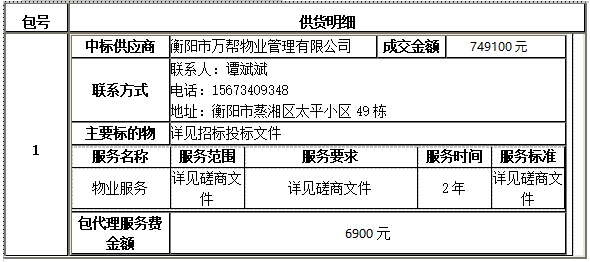 德甲联赛官网附属艺术中专物业服务采购项目中标（成交）公告