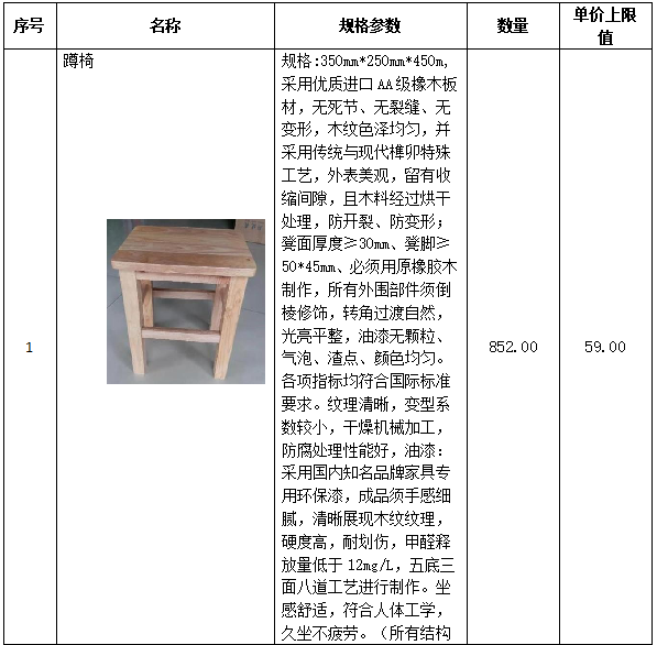 德甲联赛官网学生宿舍条桌、凳子采购项目 竞争性谈判公告